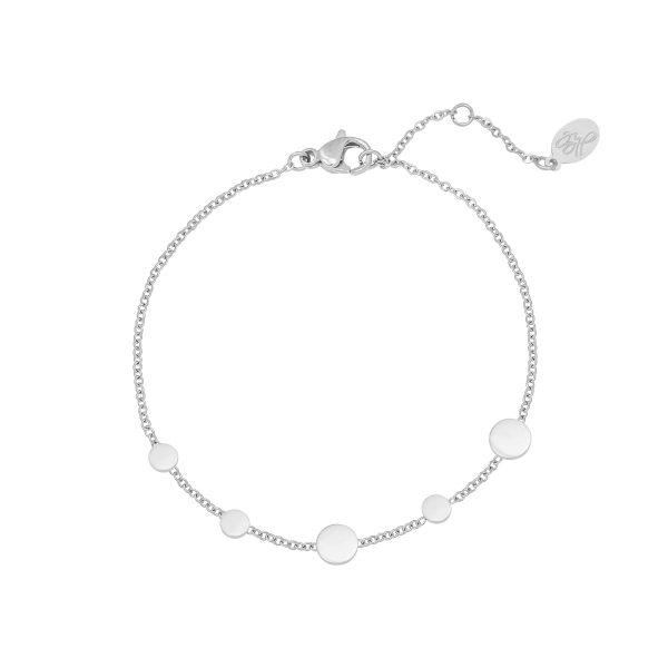 Armband Rondjes Zilver (rvs)