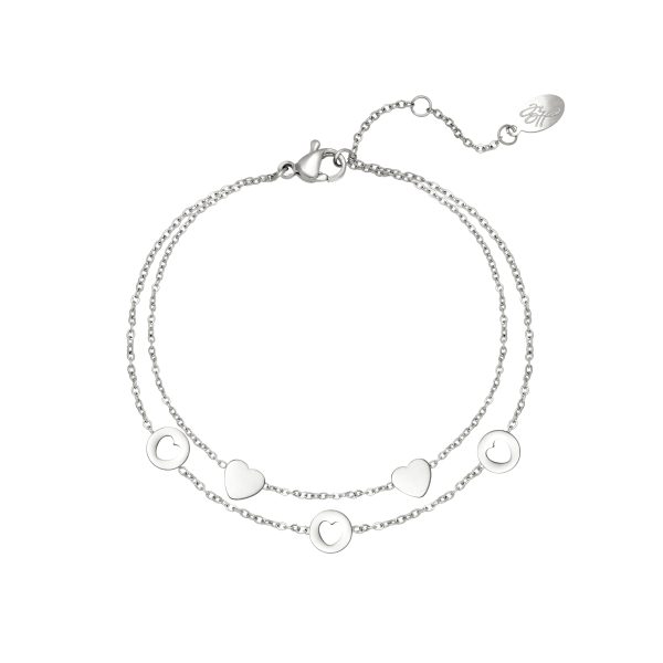 Armband Romance zilver (rvs)